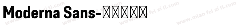 Moderna Sans字体转换